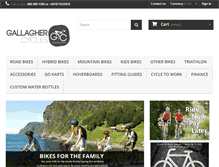 Tablet Screenshot of gallaghercycles.com